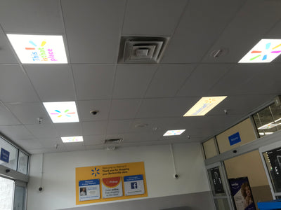 Walmart - Sam Walton quote “We’re all working together” Custom Printed INK LITE Commercial Grade LED Light