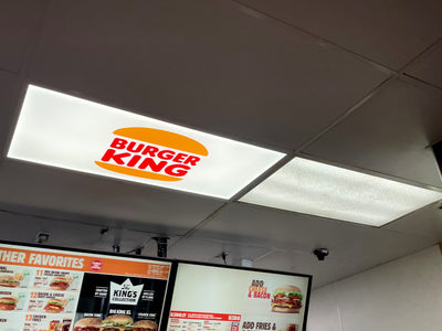 4' x 2' Custom LED Burger King Commercial Grade Electrical Panel INK LITE