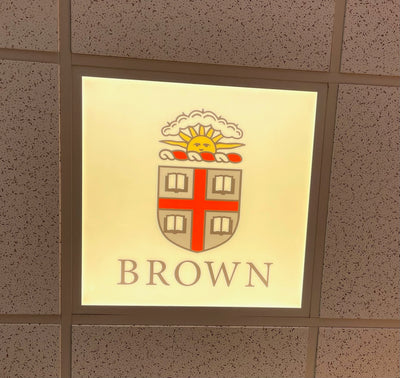 Brown University Light Custom Printed Commercial Grade LED Light Panel