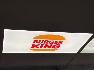 4' x 2' Custom LED Burger King Commercial Grade Electrical Panel INK LITE